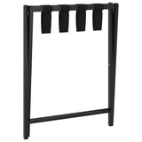Luggage Rack Black 68.5x38x58 cm Bamboo - 45-Degree Angle