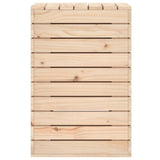 Laundry Basket 44x44x66 cm Solid Wood Pine