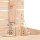 Laundry Basket 44x44x66 cm Solid Wood Pine - Low Angle