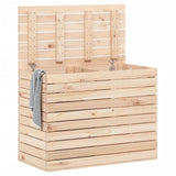 Laundry Basket 88.5x44x66 cm Solid Wood Pine - Side View