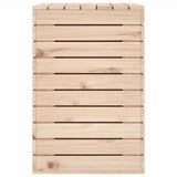 Laundry Basket 88.5x44x66 cm Solid Wood Pine - Rear View