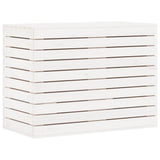 Laundry Basket White 88.5x44x66 cm Solid Wood Pine