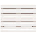 Laundry Basket White 88.5x44x66 cm Solid Wood Pine