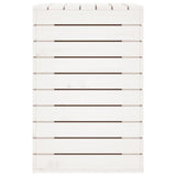 Laundry Basket White 88.5x44x66 cm Solid Wood Pine