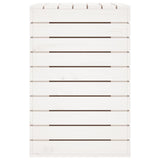 Laundry Basket White 88.5x44x66 cm Solid Wood Pine - Rear View