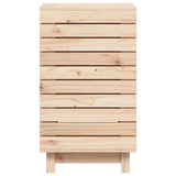 Laundry Basket 44x44x76 cm Solid Wood Pine - 45-Degree Angle