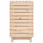 Laundry Basket 44x44x76 cm Solid Wood Pine