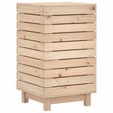 Laundry Basket 44x44x76 cm Solid Wood Pine - Close-Up Angle