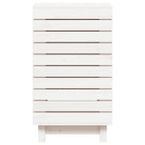 Laundry Basket White 44x44x76 cm Solid Wood Pine