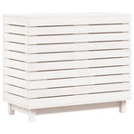 Laundry Basket White 88.5x44x76 cm Solid Wood Pine