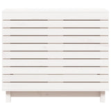 Laundry Basket White 88.5x44x76 cm Solid Wood Pine