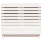 Laundry Basket White 88.5x44x76 cm Solid Wood Pine