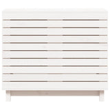 Laundry Basket White 88.5x44x76 cm Solid Wood Pine - 45-Degree Angle