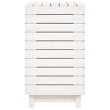 Laundry Basket White 88.5x44x76 cm Solid Wood Pine