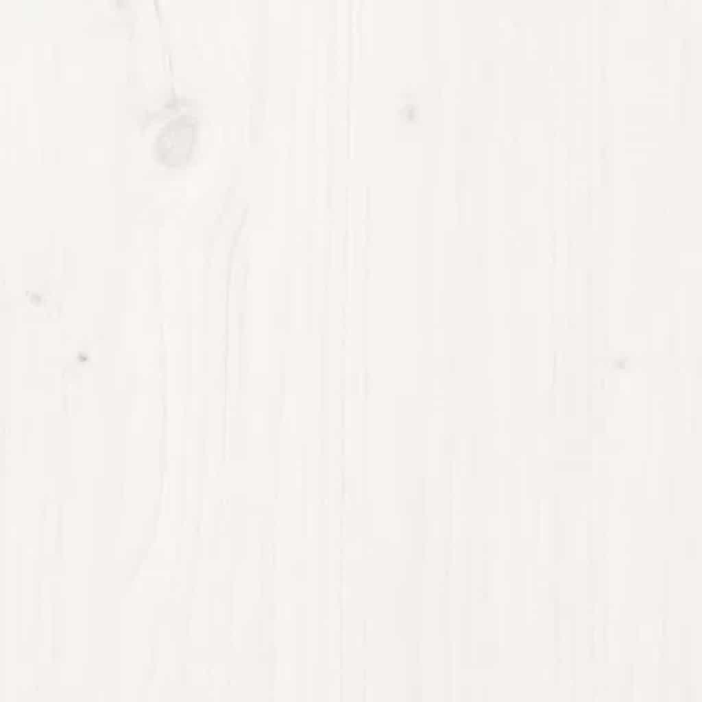 Laundry Basket White 88.5x44x76 cm Solid Wood Pine