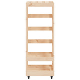 Log Holder with Wheels 40x49x110 cm Solid Wood Pine - 45-Degree Angle