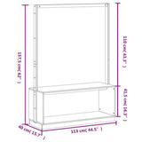 Clothes Rack with Shoe Storage White 113x40x157.5 cm Solid Wood Pine