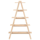 5-Tier Shelf A-shape 110x40x180.5 cm Solid Wood Pine