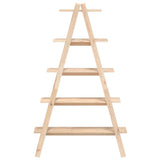 5-Tier Shelf A-shape 110x40x180.5 cm Solid Wood Pine - Top-Down View