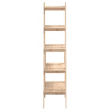 5-Tier Shelf A-shape 110x40x180.5 cm Solid Wood Pine - Rear View