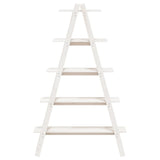 5-Tier Shelf A-shape 110x40x180.5 cm Solid Wood Pine - Top-Down View