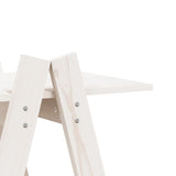 5-Tier Shelf A-shape 110x40x180.5 cm Solid Wood Pine - Close-Up Angle