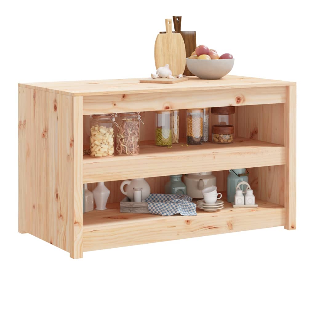 Outdoor Kitchen Cabinet MEPPEL 106x55x64 cm Solid Wood Pine