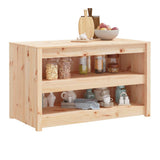 Outdoor Kitchen Cabinet MEPPEL 106x55x64 cm Solid Wood Pine - Side View