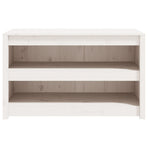 Outdoor Kitchen Cabinet MEPPEL White 106x55x64 cm Solid Wood Pine