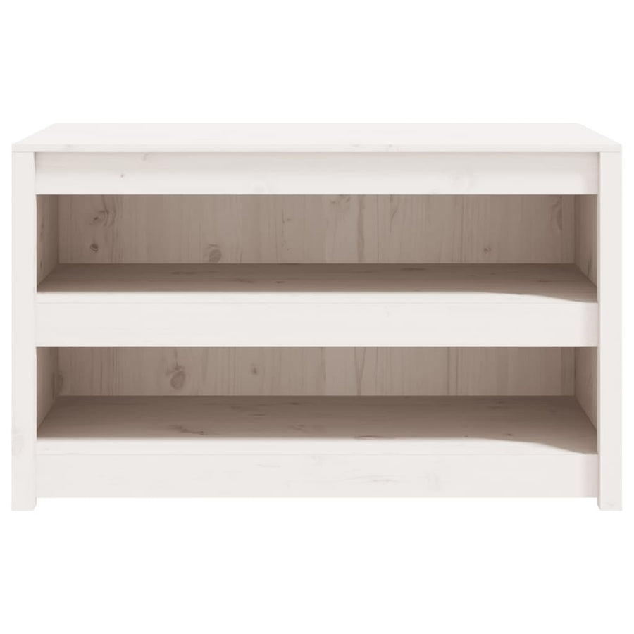 Outdoor Kitchen Cabinet MEPPEL White 106x55x64 cm Solid Wood Pine