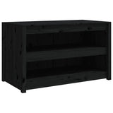 Outdoor Kitchen Cabinet MEPPEL Black 106x55x64 cm Solid Wood Pine