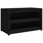 Outdoor Kitchen Cabinet MEPPEL Black 106x55x64 cm Solid Wood Pine