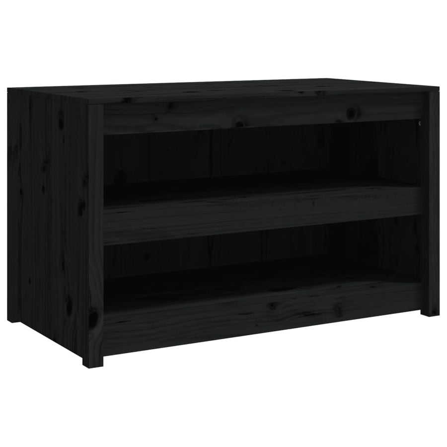Outdoor Kitchen Cabinet MEPPEL Black 106x55x64 cm Solid Wood Pine