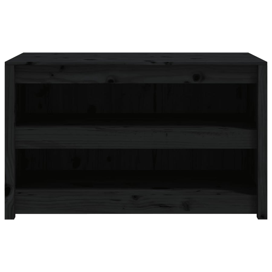 Outdoor Kitchen Cabinet MEPPEL Black 106x55x64 cm Solid Wood Pine