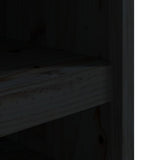 Outdoor Kitchen Cabinet MEPPEL Black 106x55x64 cm Solid Wood Pine