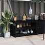 Outdoor Kitchen Cabinet MEPPEL Black 106x55x64 cm Solid Wood Pine