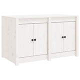 Outdoor Kitchen Cabinet MEPPEL White 106x55x64 cm Solid Wood Pine