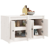 Outdoor Kitchen Cabinet MEPPEL White 106x55x64 cm Solid Wood Pine