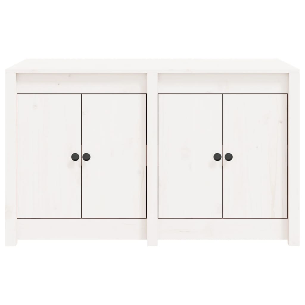 Outdoor Kitchen Cabinet MEPPEL White 106x55x64 cm Solid Wood Pine