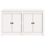 Outdoor Kitchen Cabinet MEPPEL White 106x55x64 cm Solid Wood Pine - 45-Degree Angle