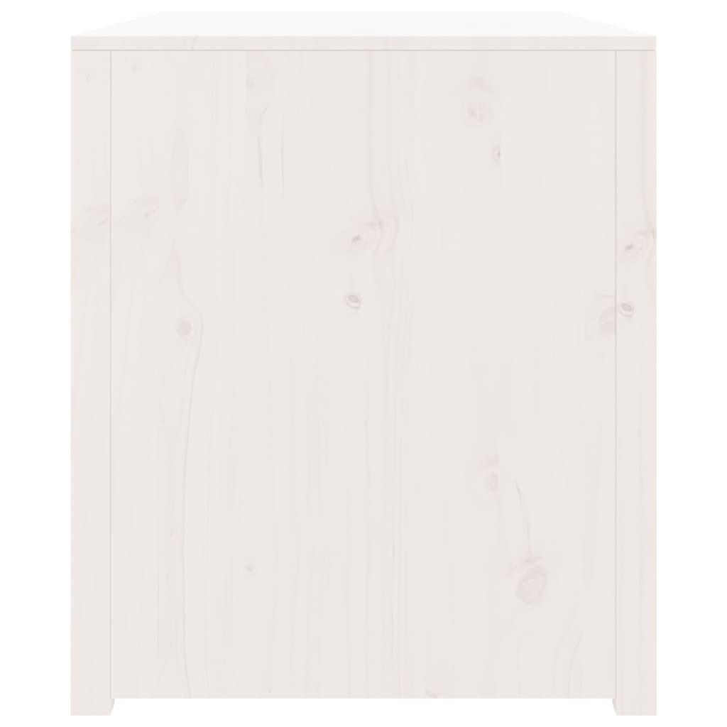 Outdoor Kitchen Cabinet MEPPEL White 106x55x64 cm Solid Wood Pine