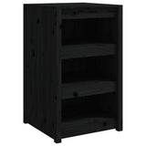 Outdoor Kitchen Cabinet MEPPEL Black 55x55x92 cm Solid Wood Pine - Front View