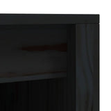 Outdoor Kitchen Cabinet MEPPEL Black 55x55x92 cm Solid Wood Pine