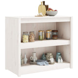 Outdoor Kitchen Cabinet MEPPEL White 106x55x92 cm Solid Wood Pine