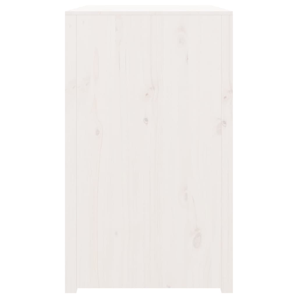 Outdoor Kitchen Cabinet MEPPEL White 106x55x92 cm Solid Wood Pine