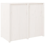 Outdoor Kitchen Cabinet MEPPEL White 106x55x92 cm Solid Wood Pine