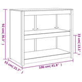 Outdoor Kitchen Cabinet MEPPEL White 106x55x92 cm Solid Wood Pine - Extra Image