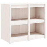 Outdoor Kitchen Cabinet MEPPEL White 106x55x92 cm Solid Wood Pine - Front View