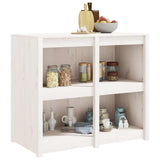 Outdoor Kitchen Cabinet MEPPEL White 106x55x92 cm Solid Wood Pine
