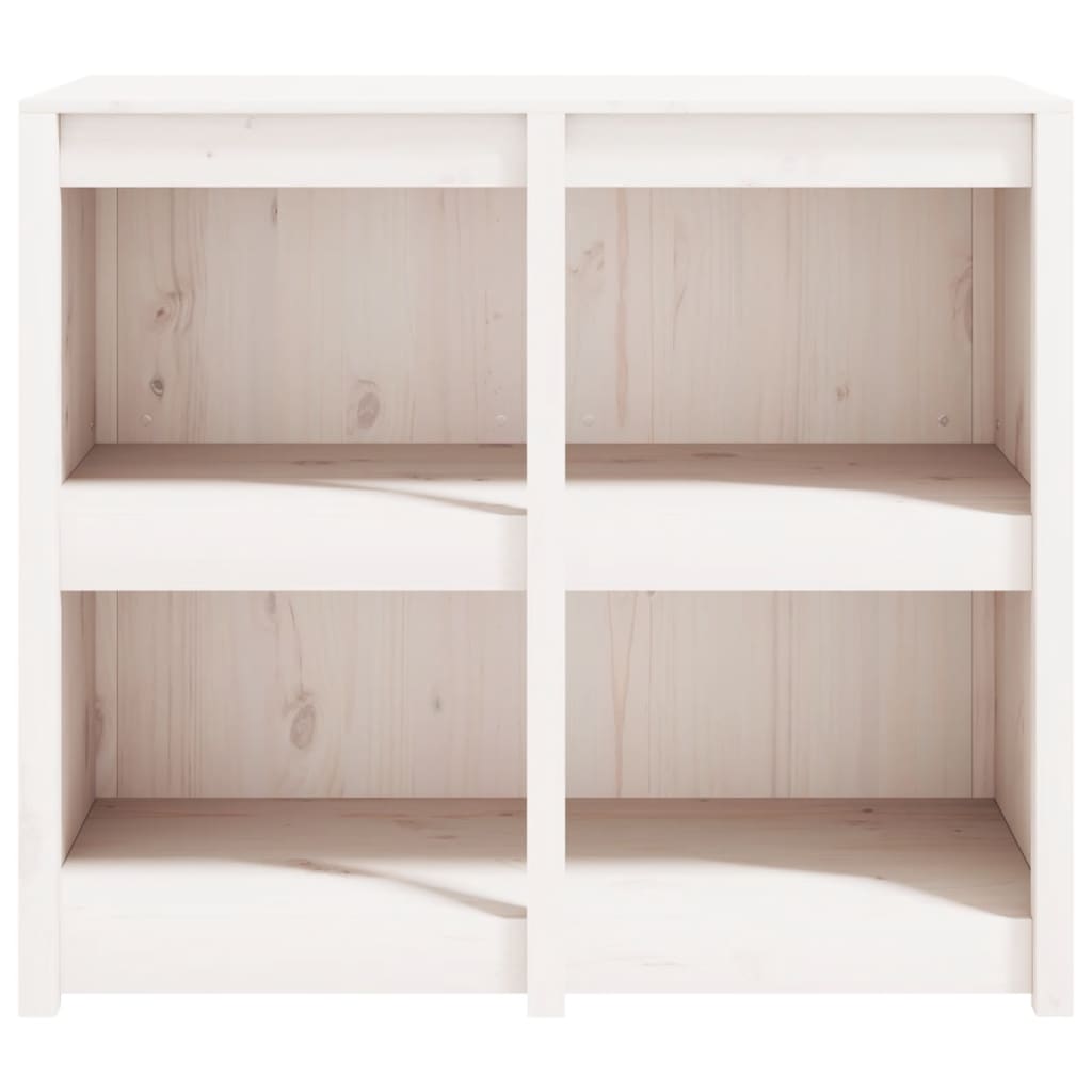 Outdoor Kitchen Cabinet MEPPEL White 106x55x92 cm Solid Wood Pine